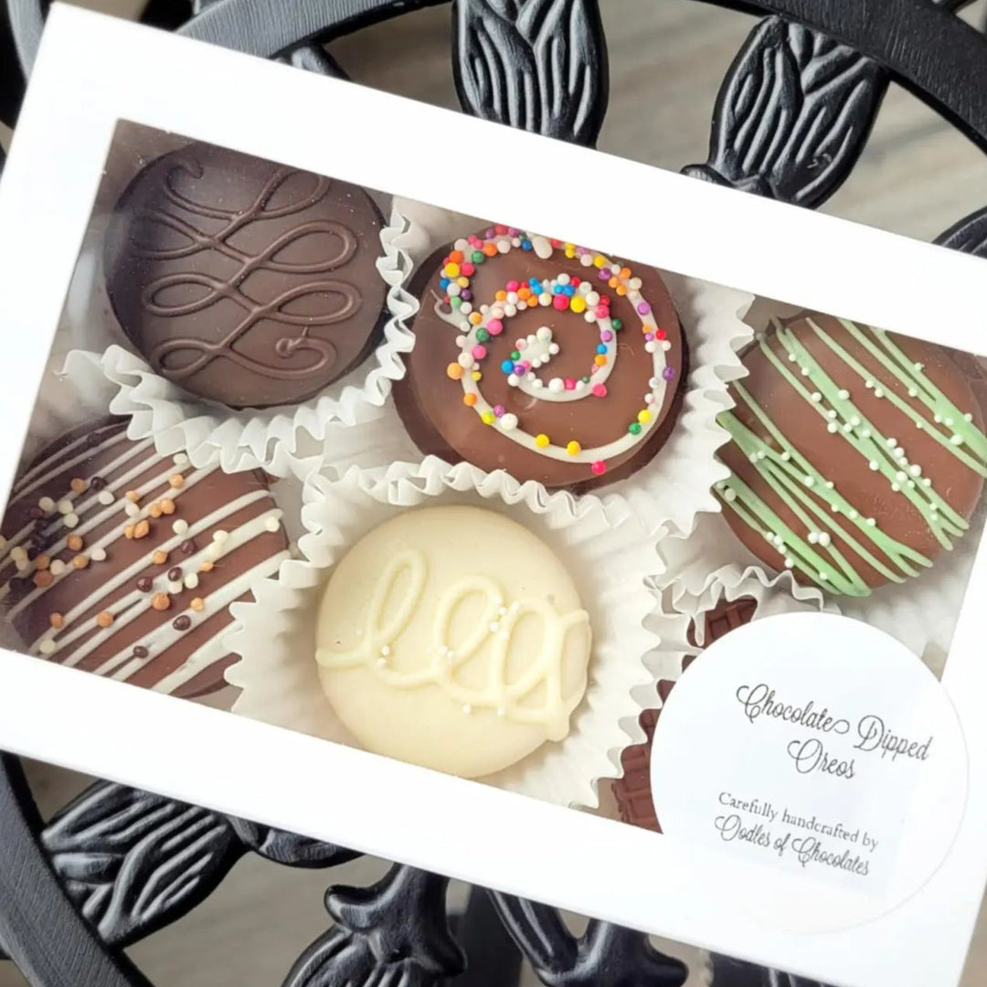Chocolate Dipped Oreos - Oodles of Chocolates