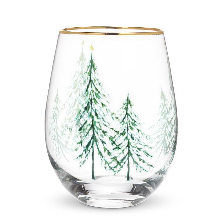 Winter Trees Stemless Goblet