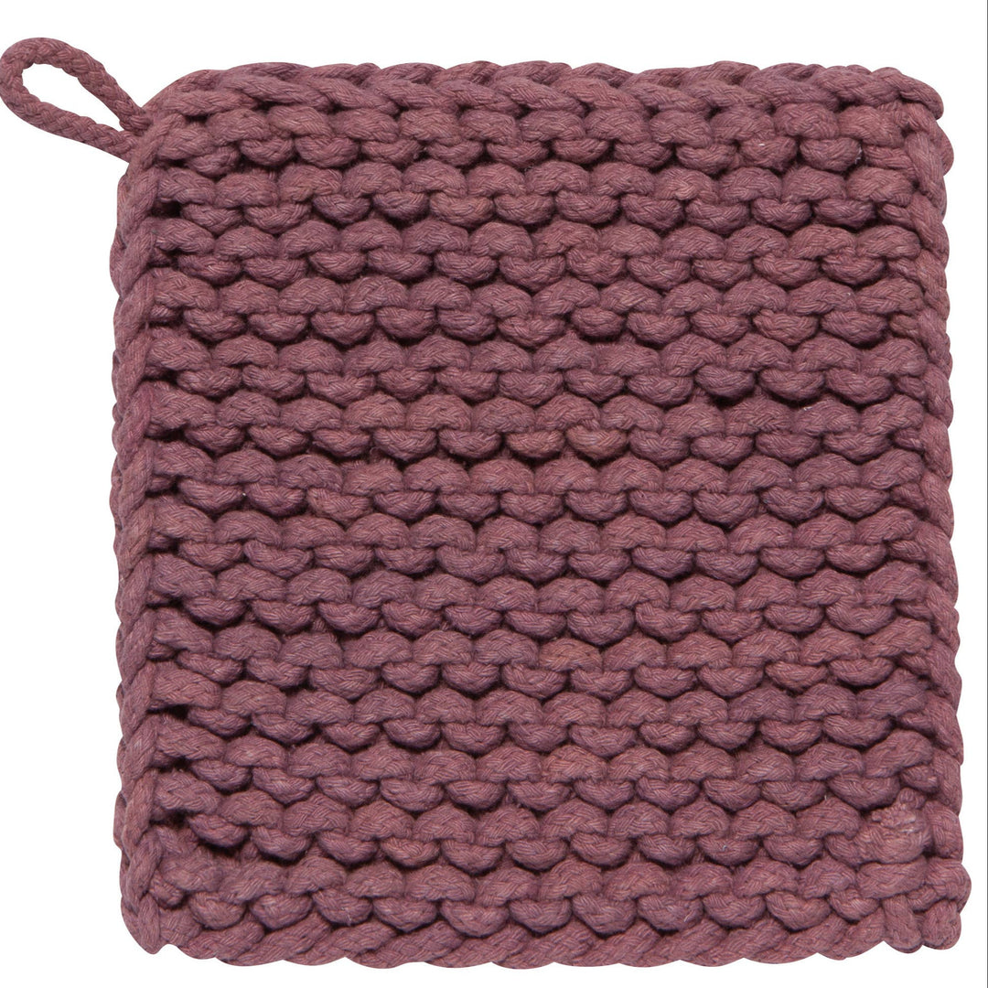 Ash Plum Knit Potholder