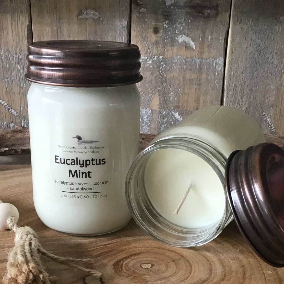 Eucalyptus Mint - 12 oz Soy Wax Candle