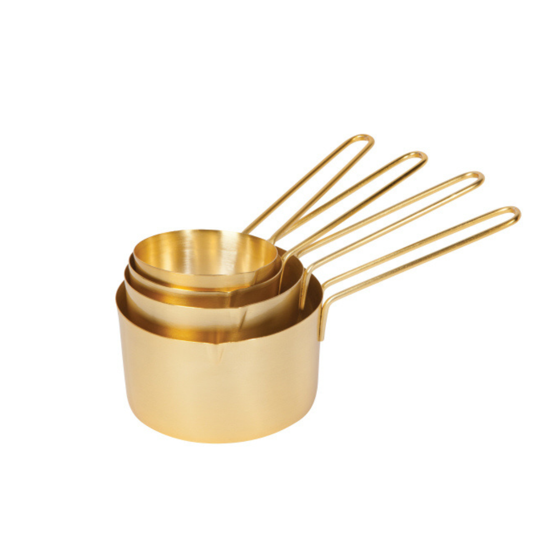 Gold Measuring Cups - Set of 4