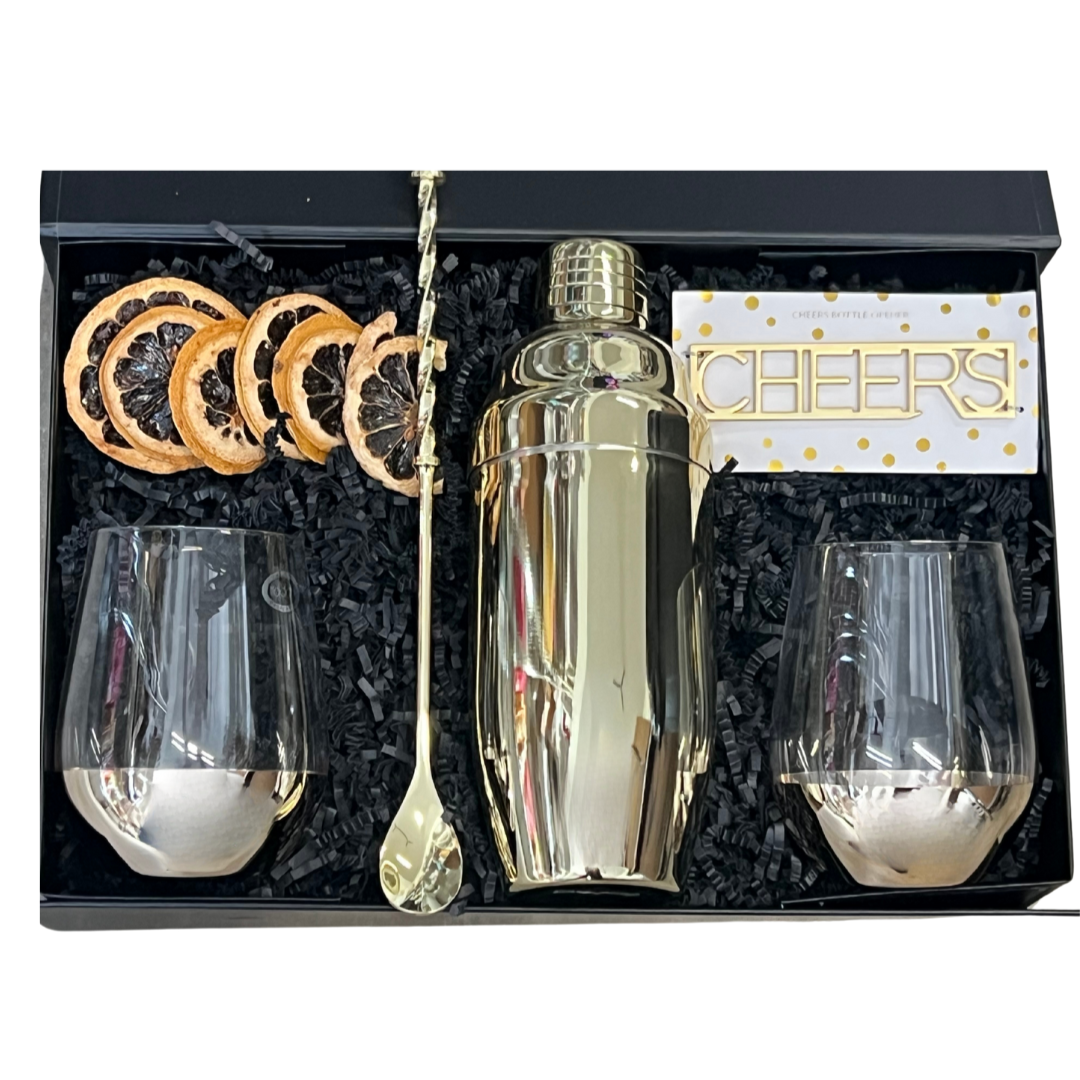 Golden Cocktail Hour Gift Box