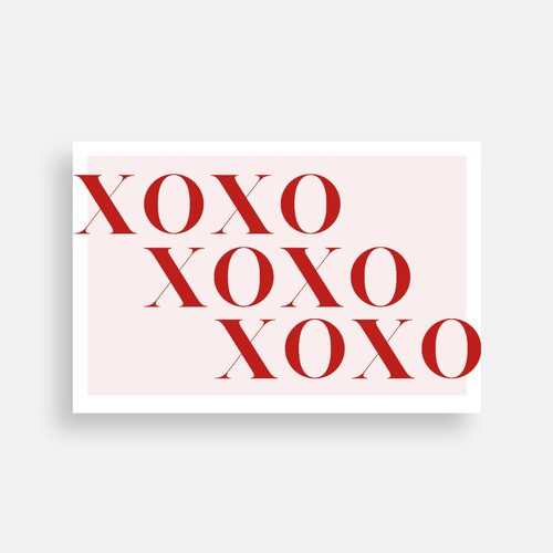 XOXO Notecard