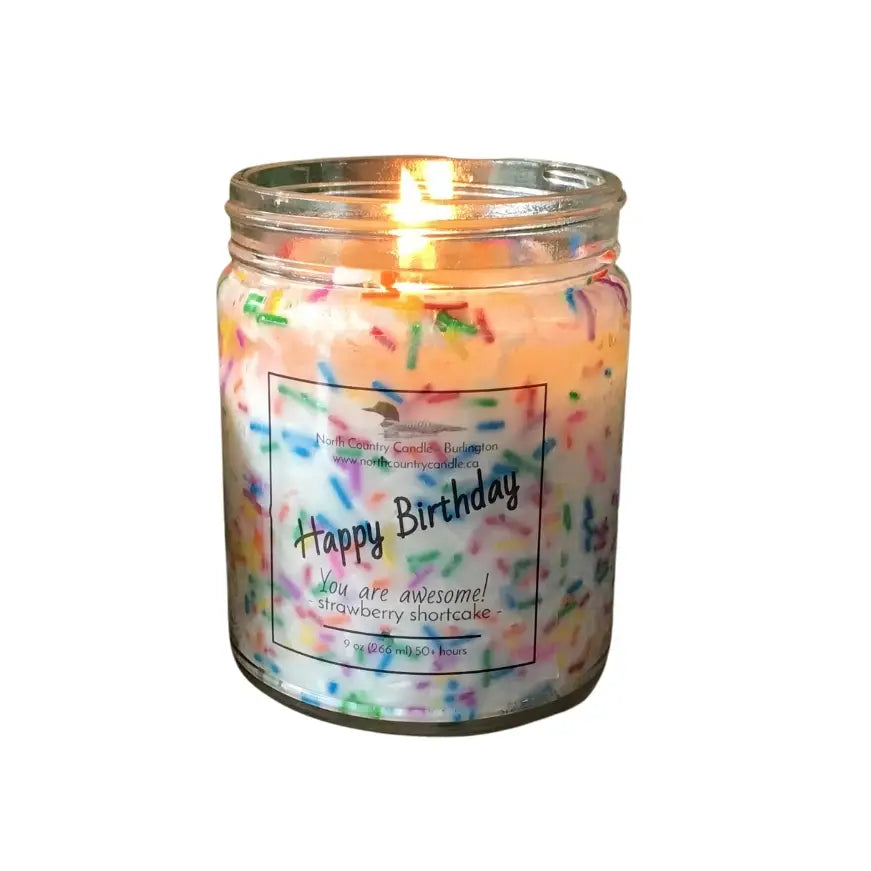 HAPPY BIRTHDAY Sprinkle Soy Candle - North Country Candle