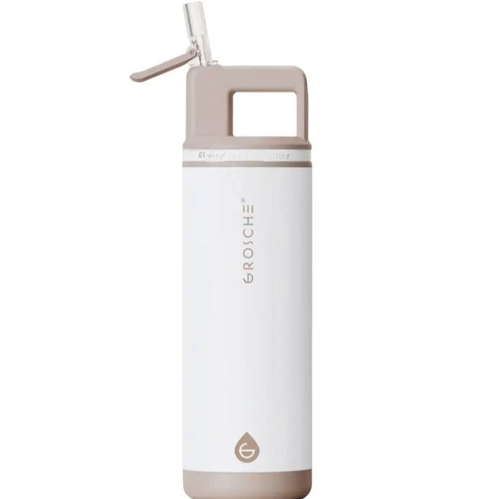 Alpine 20 oz White Leakproof Water Bottle