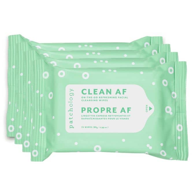 CLEAN AF on the go Refreshing Facial Wipes