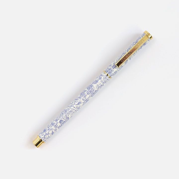 Linden Paper Co. Blue Garden Rollerball Pen