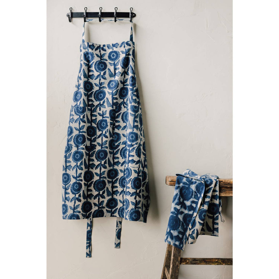 Heirloom Gilia Block Print Dishtowel