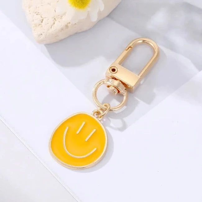 Mini Smiley Face Keychain