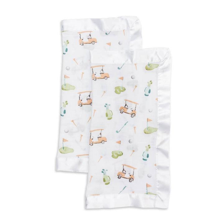 2-Pack Cotton Security Blankets  –  Golf - Gift Smack Gift Company