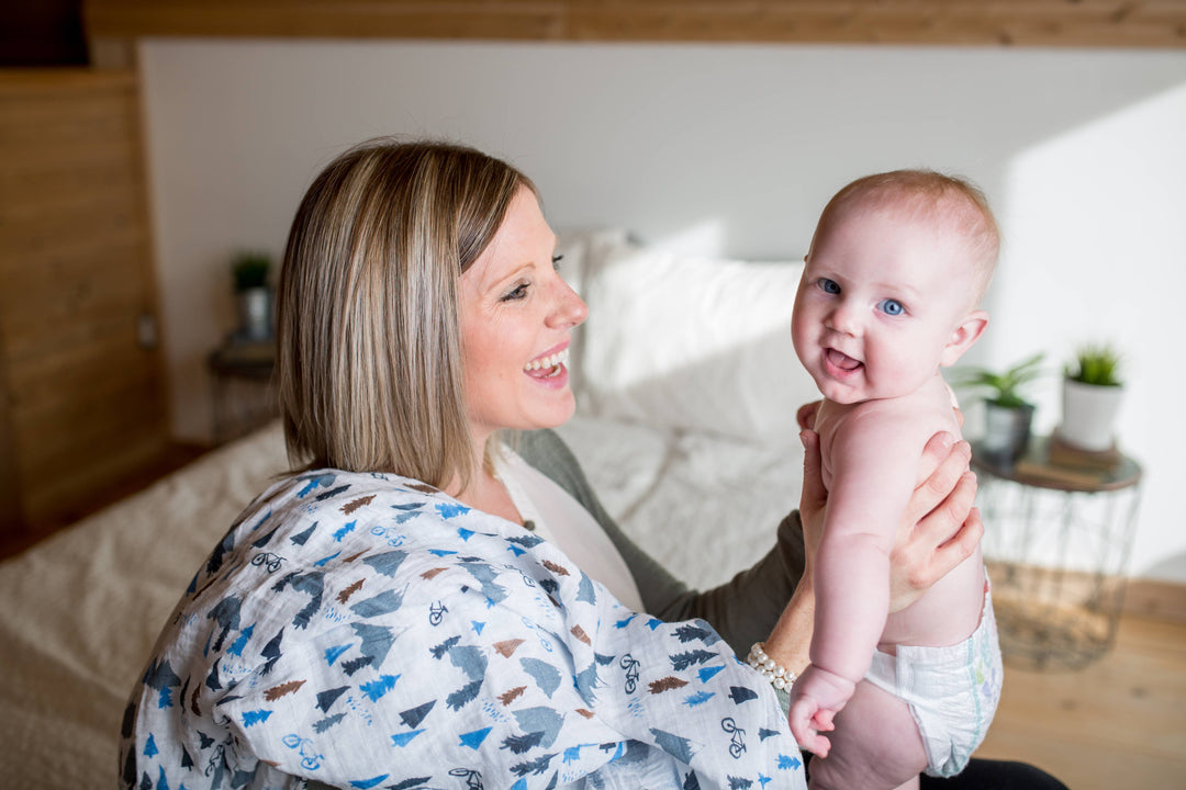 Classic Muslin Swaddle - Mountain Top - Gift Smack Gift Company