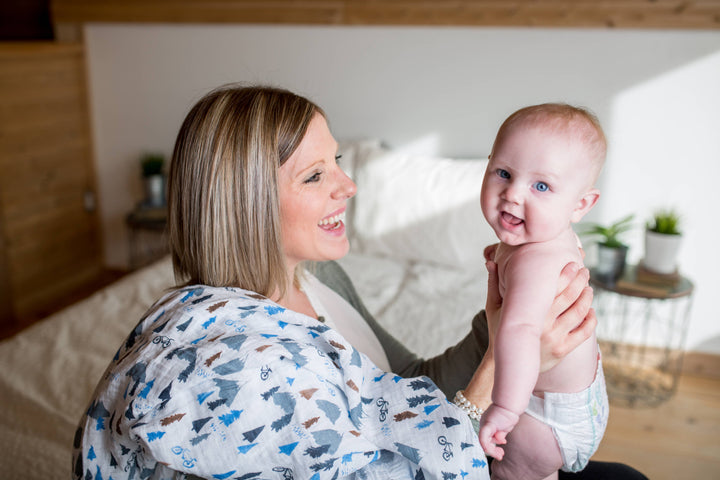 Classic Muslin Swaddle - Mountain Top - Gift Smack Gift Company