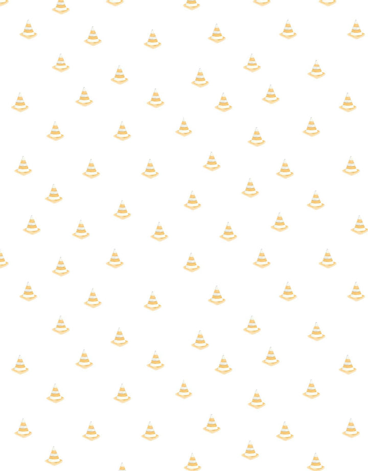Pattern of small yellow icons on a white background