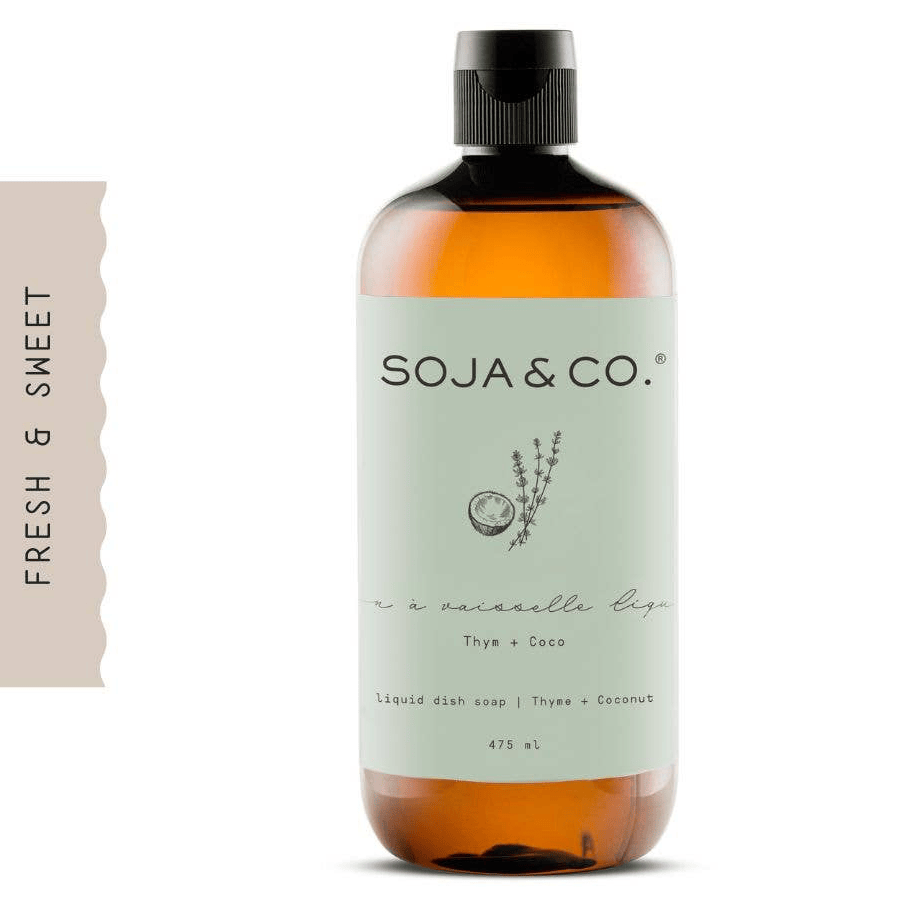 Liquid Dish Soap | Thyme + Coconut: 475ml - Gift Smack Gift Company