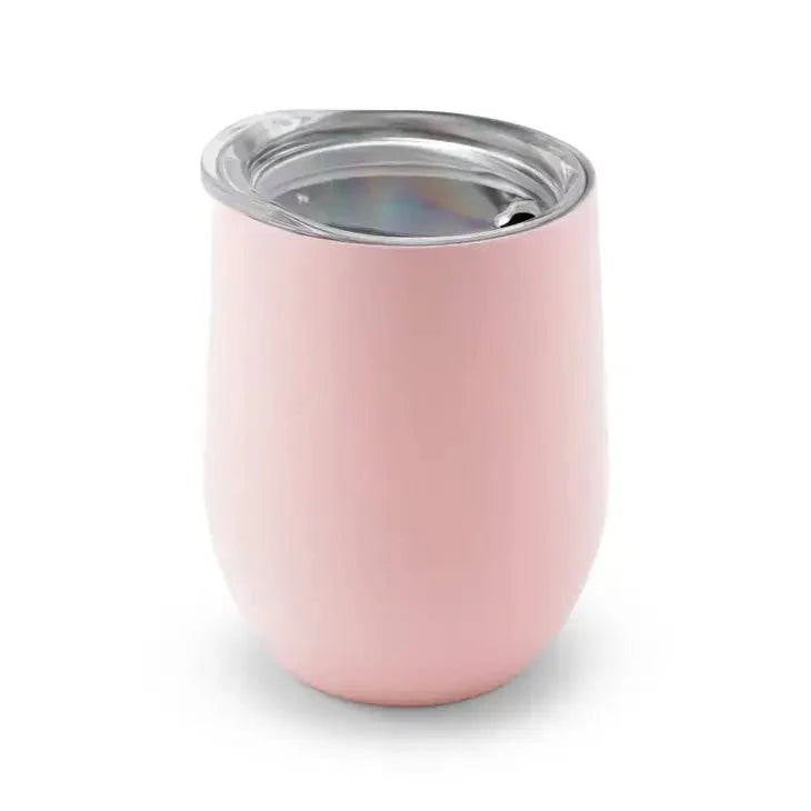 12 oz. Stemless Travel Tumbler - Pastel Pink - Gift Smack Gift Company