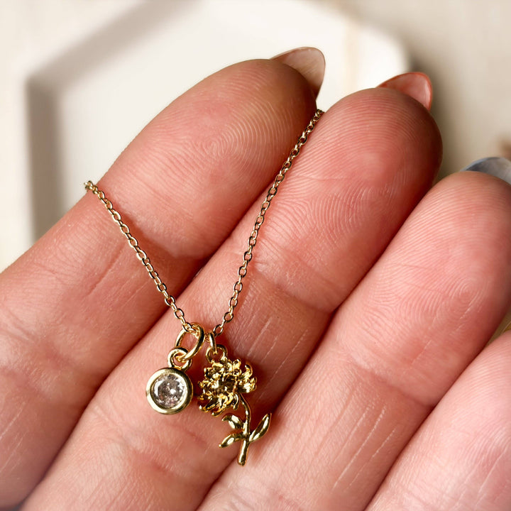 Birth Flower Necklace: September