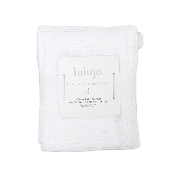 Cellular Blanket - White Baby Blanket