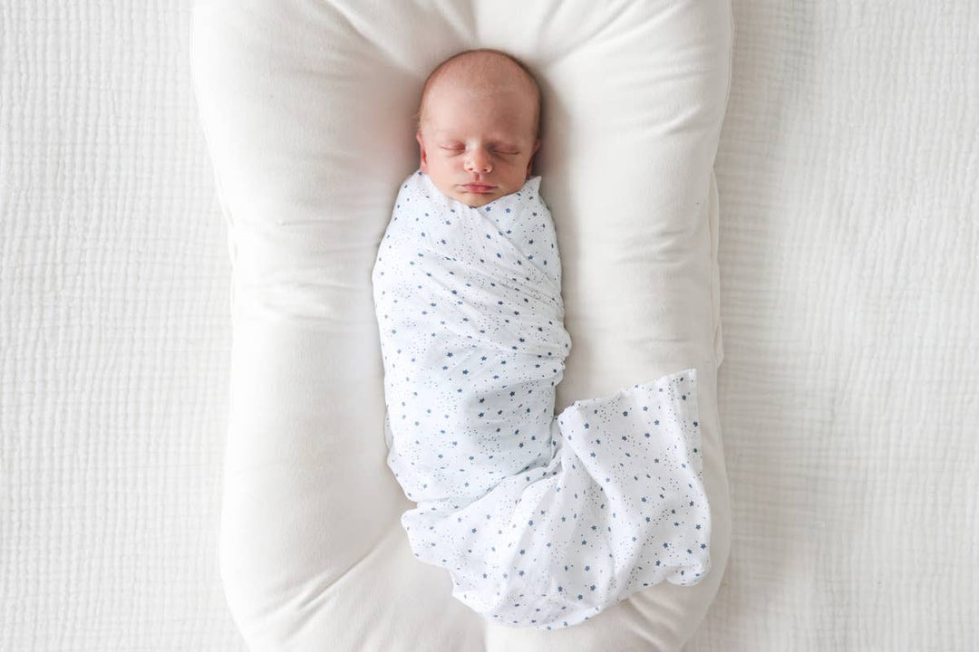 2-Pack Cotton Swaddle Blankets – Puppy Dog &amp; Stars - Gift Smack Gift Company