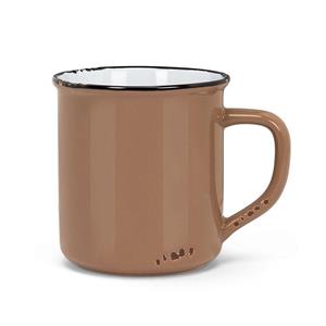 Enamel Look Mug - Taupe