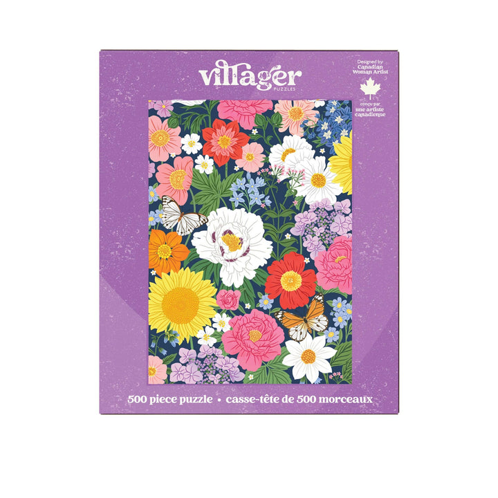 Midnight Blooms | 500-Piece Puzzle | Designed in Canada - Gift Smack Gift Company