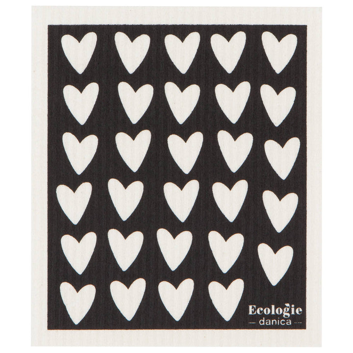 Hearts Swedish Dishcloth - Gift Smack Gift Company