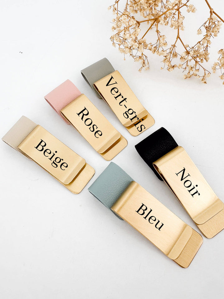Set of gold color swatches with labels on a light background