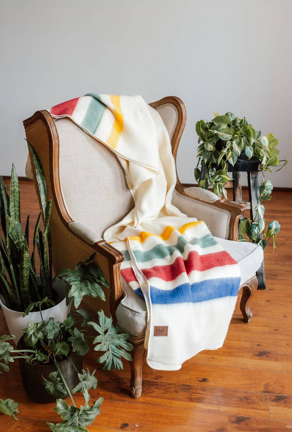 Pioneer Stripe Alpaca Blanket