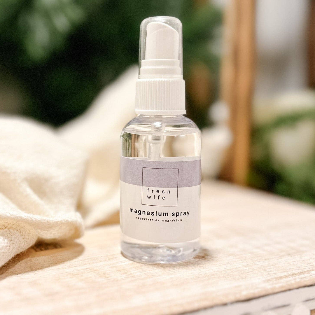 Magnesium spray bottle labeled &