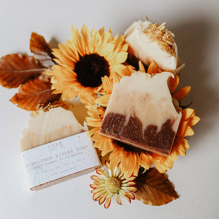 Sunflower Fields Soap Bar - Fall Collection - Canadian Made