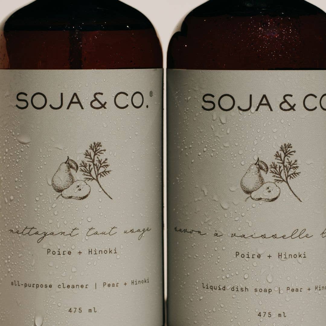 Liquid Dish Soap | Pear + Hinoki: 475ml - Gift Smack Gift Company