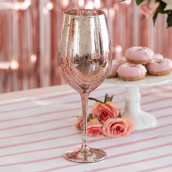 Mercury Wine Glass - Rose Gold