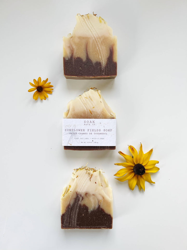 Sunflower Fields Soap Bar - Fall Collection - Canadian Made