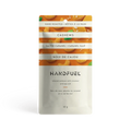 Handfuel salted caramel cashews snack in a 40g bag, showing caramel-coated cashews with salted caramel flavor.