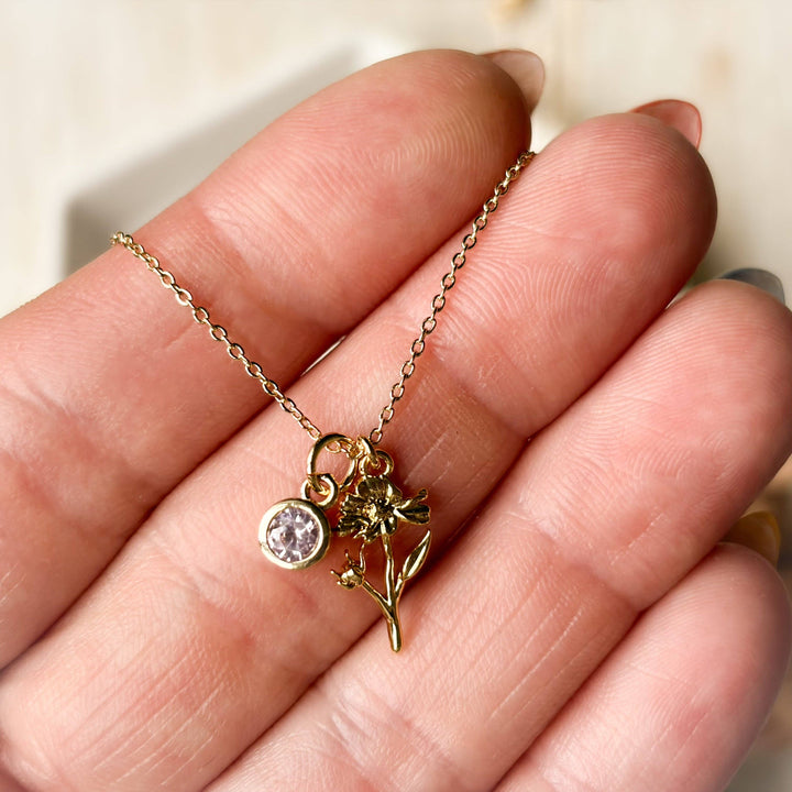 Birth Flower Necklace: July