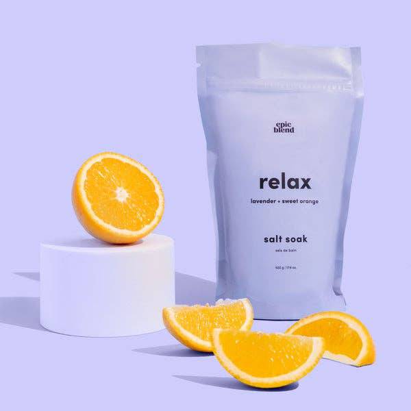 Relax Bath Salts Soak Vegan - Gift Smack Gift Company