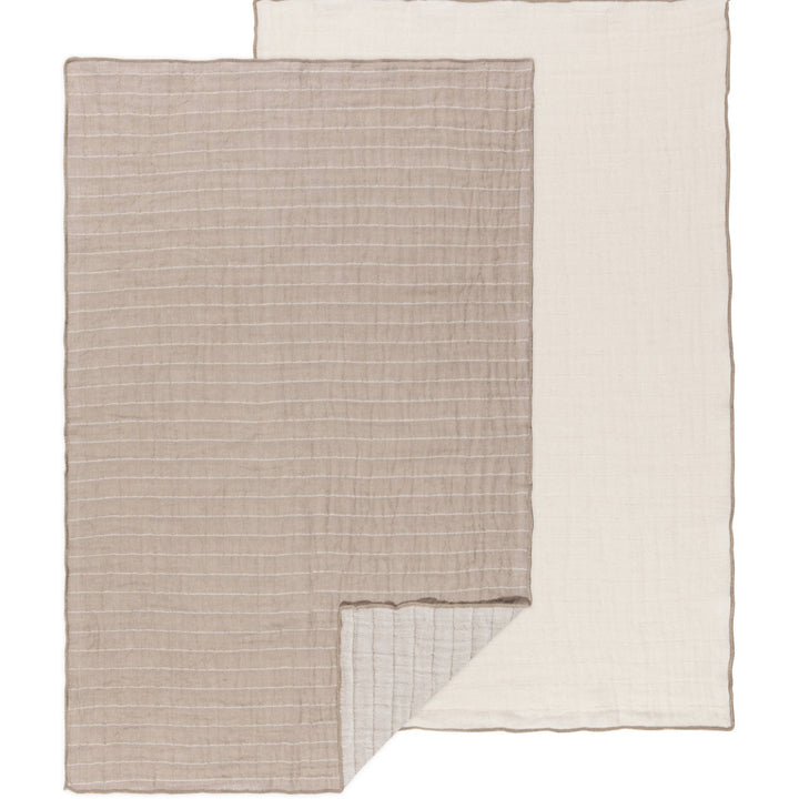 Dove Gray Double Gauze Dishtowels Set of 2