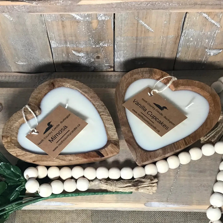 Sweetheart Dough Bowl Candles - Mimosa - North Country Candle