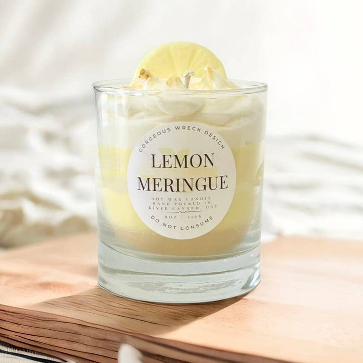 Lemon Meringue Pie Dessert Candle 🍁 - Gift Smack Gift Company