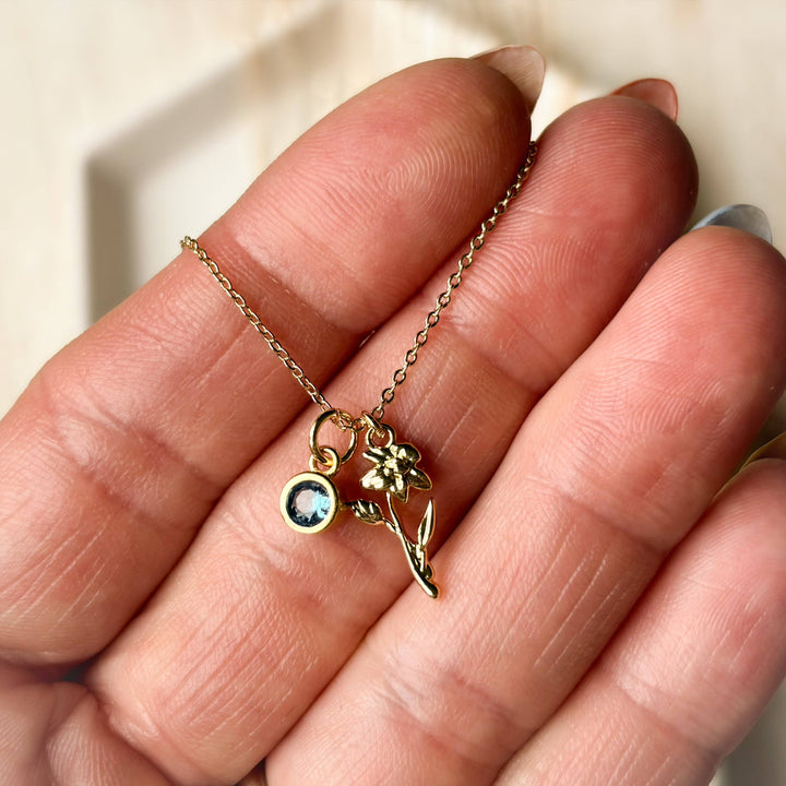 Birth Flower Necklace: June