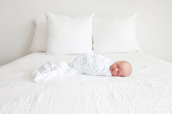 Muslin Cotton Swaddle Blanket - Stars - Gift Smack Gift Company