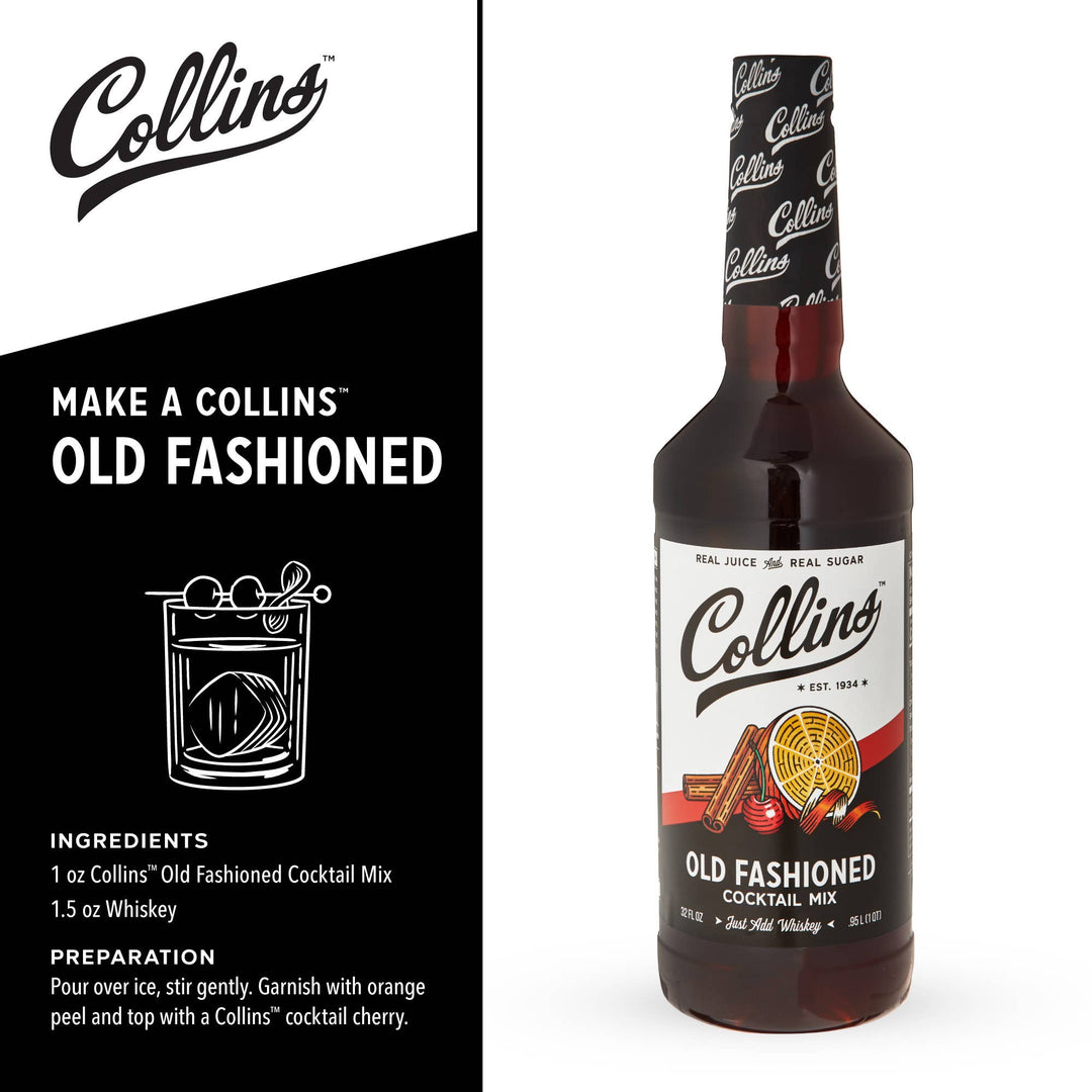 All-in-1 Old Fashioned Whiskey Cocktail Kit - Set of 4