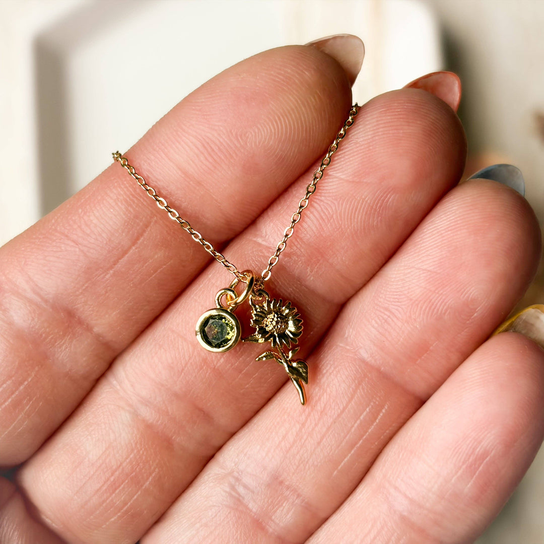 Birth Flower Necklace: July