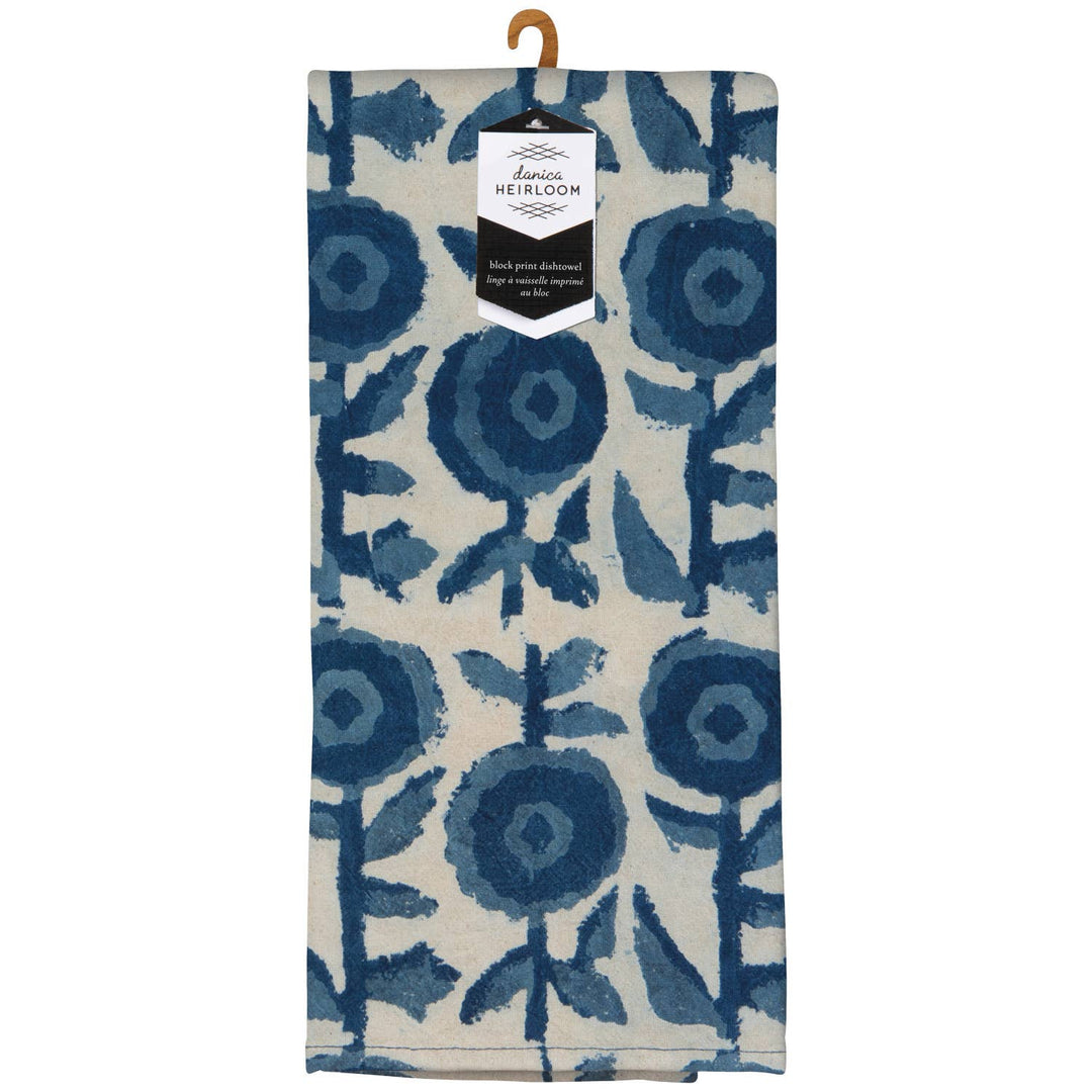 Heirloom Gilia Block Print Dishtowel