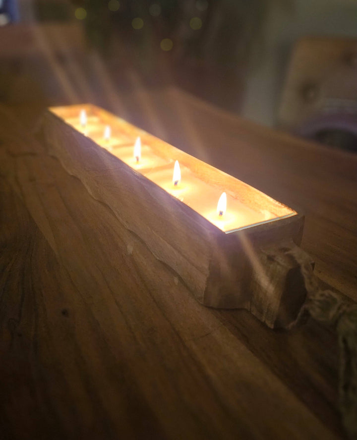 Mango Tray Dough Bowl Candle: Vanilla Birch
