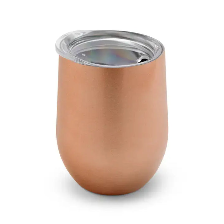12 oz. Stemless Travel Tumbler - Blank: Rose Gold