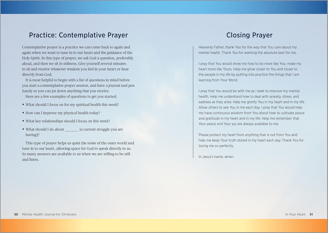 Mental Health Journal for Christians