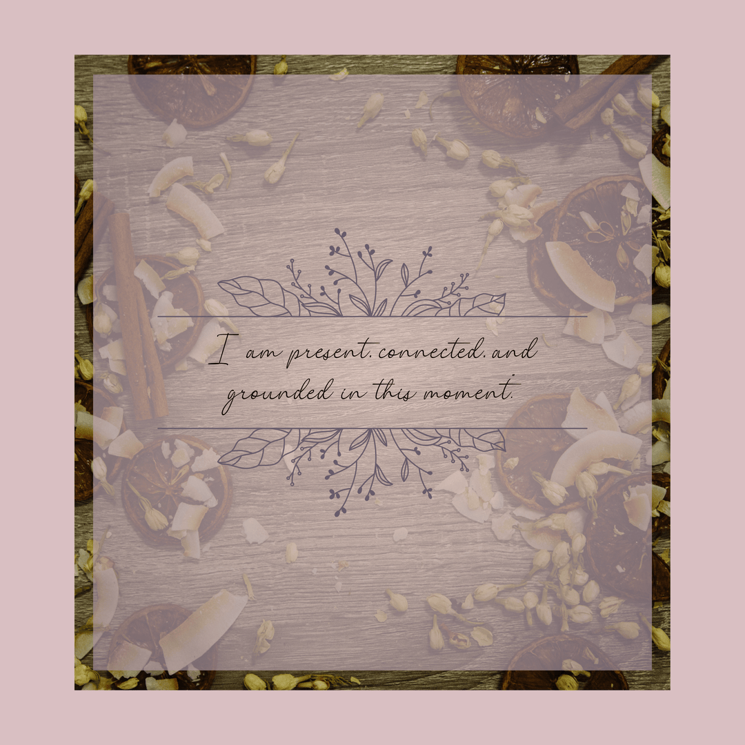 Simmer &amp; Co Be Grounded simmer pot mix in a jar, natural home goods aroma blend with herbs and spices for a cozy scent