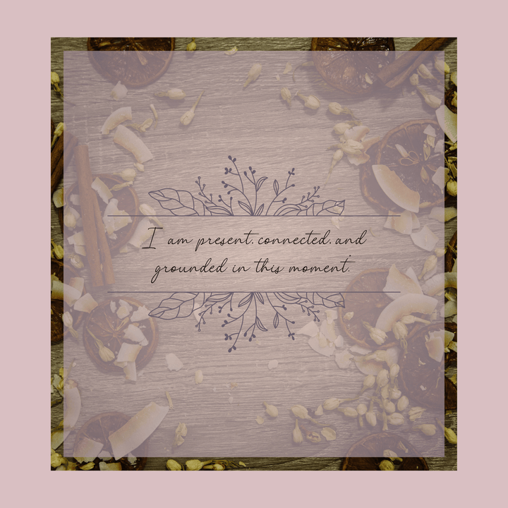 Simmer &amp; Co Be Grounded simmer pot mix in a jar, natural home goods aroma blend with herbs and spices for a cozy scent