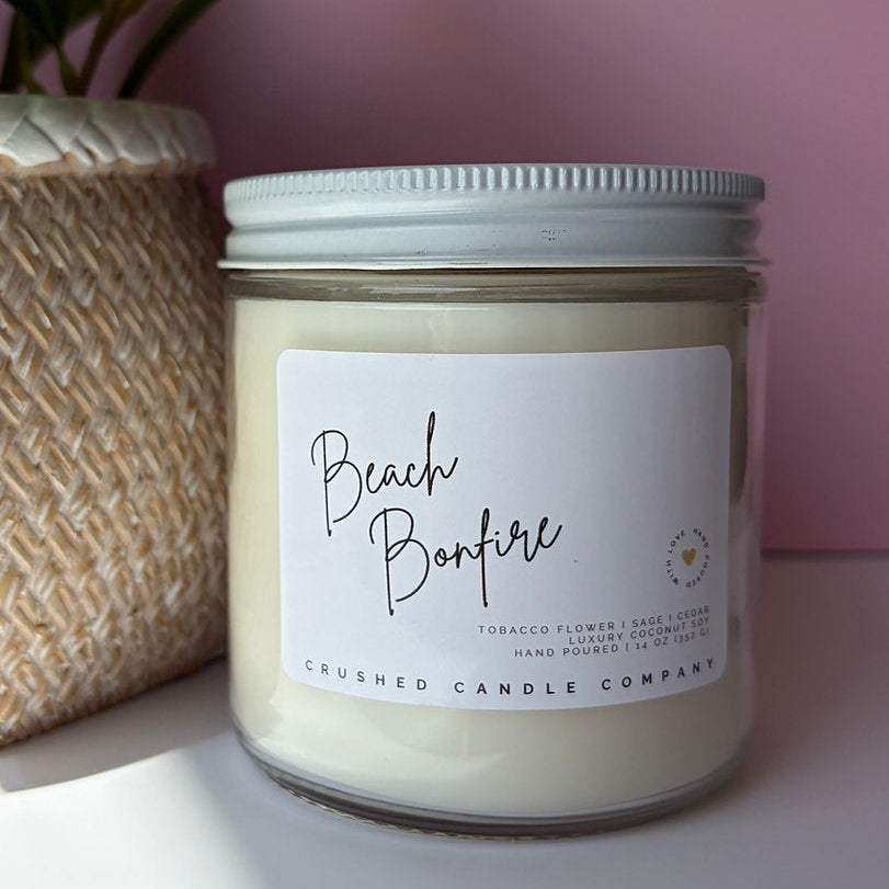 Candle labeled &