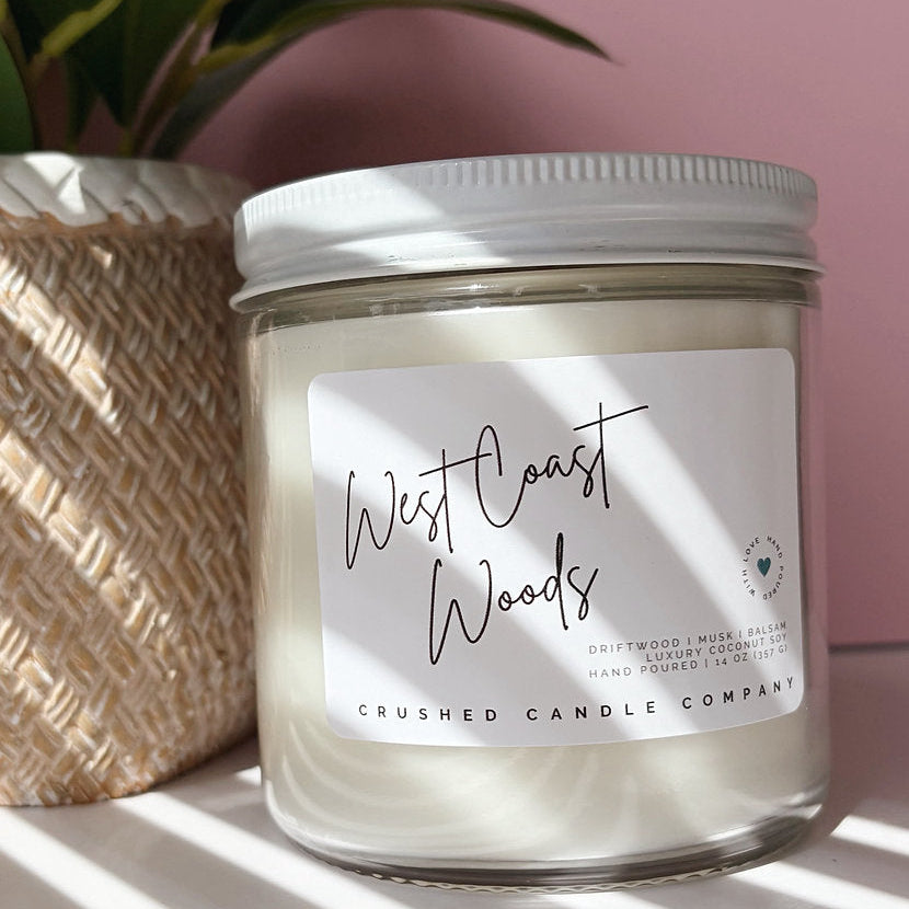 Candle jar labeled &